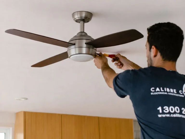 Calibre Connect measuring ceiling fan install height