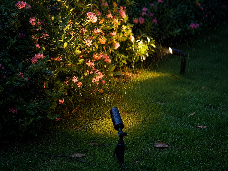 IP-rated outdoor garden lighting installed for durable landscape illumination in Sydney conditions
