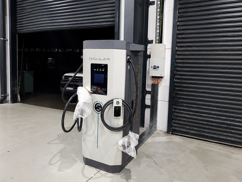 Calibre Connect three-phase EV charger installed for higher-capacity vehicle charging in Sydney