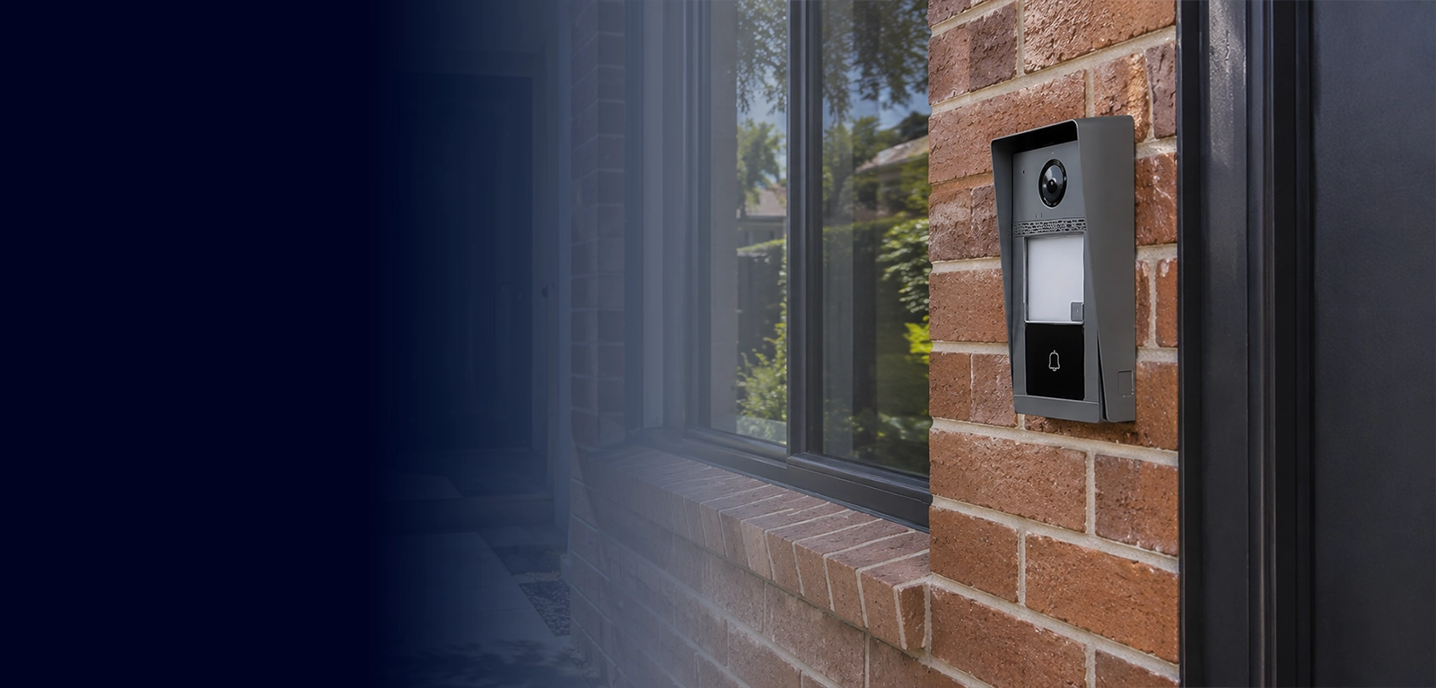 Video intercom installed on a brick home entry in Sydney for secure visitor access